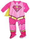 Supergirl - Baby Girls Long Sleeve Supergirl Coverall Pajama