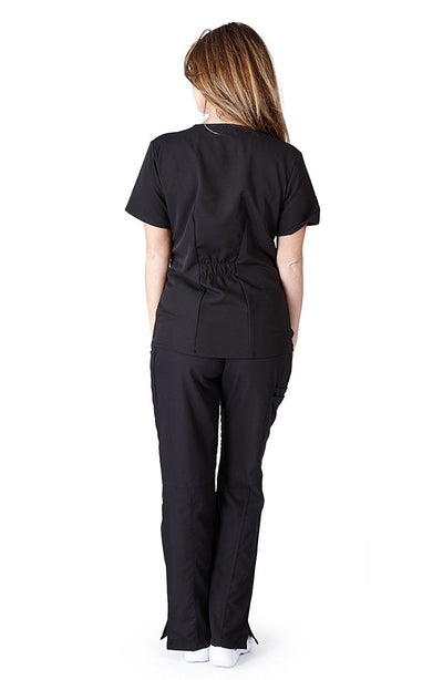 UltraSoft Premium Classic 2 Pocket Crossover Medical Scrub Top For Women - JUNIOR FIT