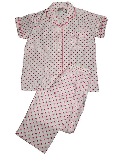 Botony 500 - Ladies Plus Short Sleeve Broadcloth Pajamas