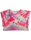 Purple Orchid - Big Girls' Short Sleeve Tie Dye Top