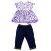 Me Me Me by Lipstik - Little Girls Short Sleeve Tunic Pant Set