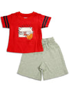 Wes And Willy Sleepwear - Baby Boys Short Sleeve Basketball Shortie Pajamas