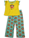 Paul Frank - Little Girls Long Sleeve Monkey Pajamas