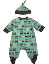 Offspring - Baby Boys Long Sleeve Coverall and Hat