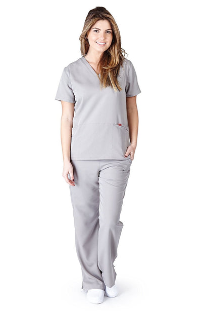 Ultra Soft Brand Scrubs - Premium Womens Junior Fit Two Pocket Scrub Set