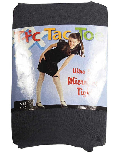 Tic Tac Toe - Big Girls Microfiber Tight