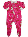 Sara's Prints - Baby Girls Long Sleeve Footed Coverall