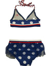 Rugged Bear - Little Girls' 2 Piece Swimsuit