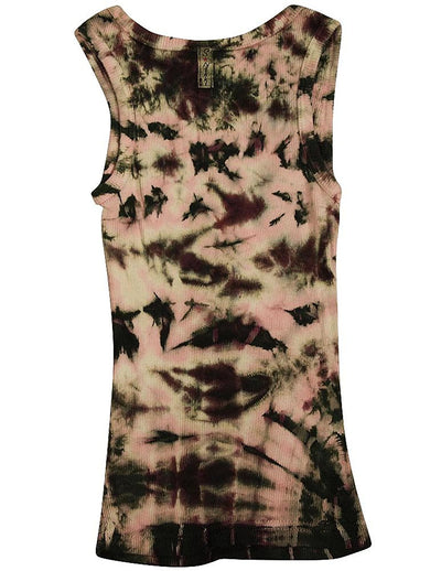 So Nikki - Big Girls Ribbed Tie Dye Tank Top