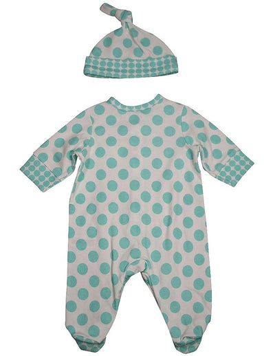 Offspring - Baby Girls Long Sleeve Coverall and Hat