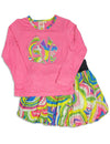 Me Me Me by Lipstik - Little Girls' Long Sleeve Love Skirt Set