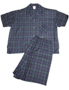 Gloria Vanderbilt - Ladies Plus Shorty Plaid Flannel Pajamas