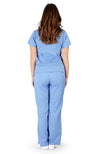 UltraSoft Premium Mock Wrap Medical Nursing Scrubs Set For Women - JUNIOR FIT