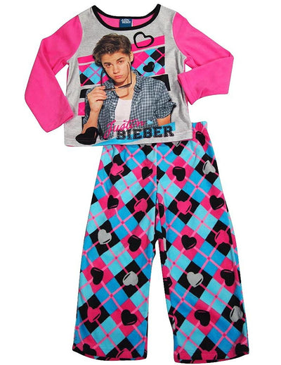 Justin Bieber - Big Girls' Long Sleeve Justin Bieber Pajamas