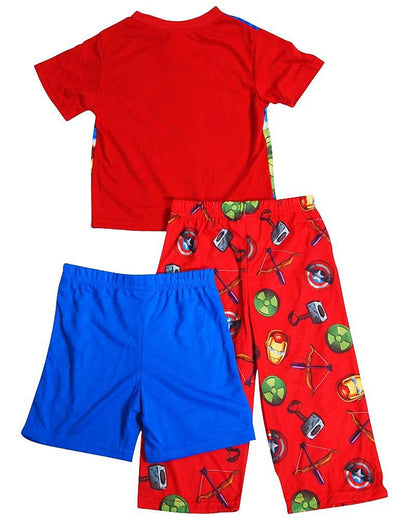 Angry Birds - Little Boys 3 Piece Short Sleeve Pajama Set