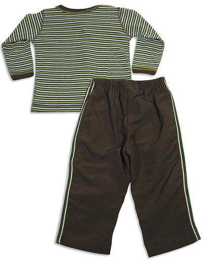 Mis Tee V-Us - Baby Boys Long Sleeve Pant Set