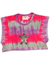 Purple Orchid - Little Girls Short Sleeve Tie Dye Top