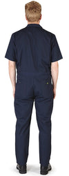 Natural Workwear - Mens Short Sleeve Basic Blended Work Coverall Includes Big & Tall Sizes - Order 1 size bigger