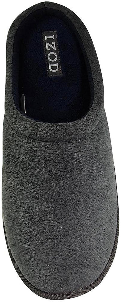 Izod - Mens Microsuede Clog Slipper