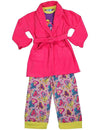 Bunz Kidz - Little Girls 3 Piece Robe and Pajama Set