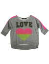 Flowers by Zoe - Girls 3/4 Sleeve Sweatshirt - 8 Colors and Styles