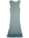 So Nikki - Big Girls Ribbed Lacey Tank Top