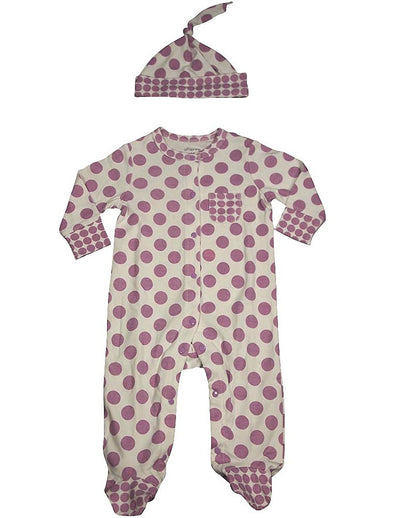 Offspring - Baby Girls Long Sleeve Coverall and Hat