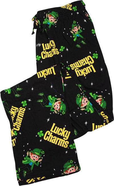 Lucky Charms Mens Lounge Pants in Black