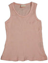 Ave.blu - Little Girls' Ribbed Tank Top with Emboidered Logo