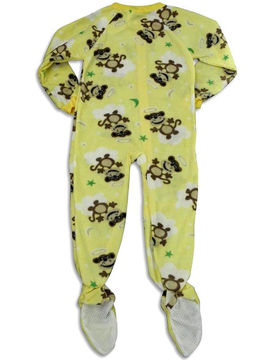 Katnap - Little Girls' Monkey Long Sleeve Blanket Sleeper