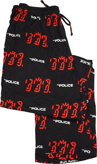 The Police - Mens Ghost In The Machine Album Cover Knit Sleep Lounge Pant