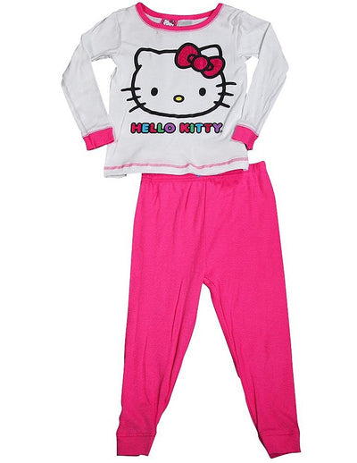 Hello Kitty - Little Girls Long Sleeve Hello Kitty Pajamas