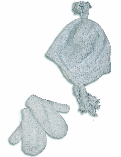 Winter Warm-Up - Little Girls Chenille Hat And Mitten Set