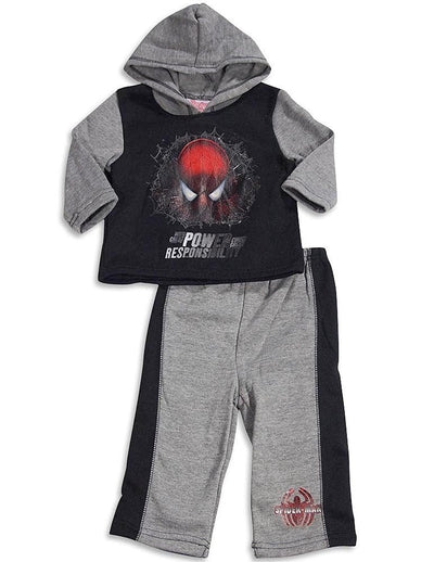 Spiderman - Baby Boys 2 Piece Spiderman Hoodie Fleece Pant Set