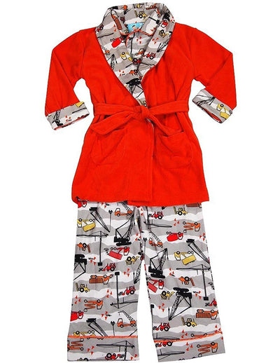 Bunz Kidz - Little Boys 3 Piece Robe and Pajama Set