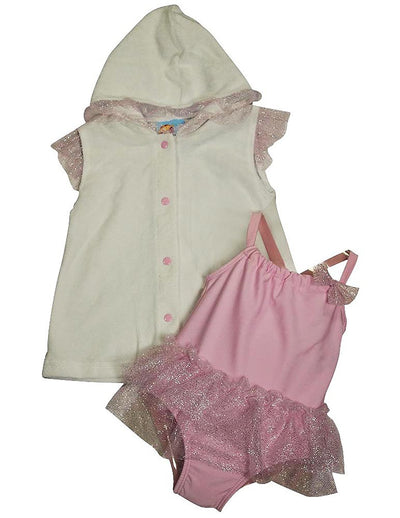 Baby Buns - Baby Girls SPF 50 Swimwear Cover-Up Set