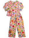 Sara's Prints - Little Girls Long Sleeve Pajamas