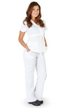 UltraSoft Premium Mock Wrap Medical Nursing Scrubs Set For Women - JUNIOR FIT