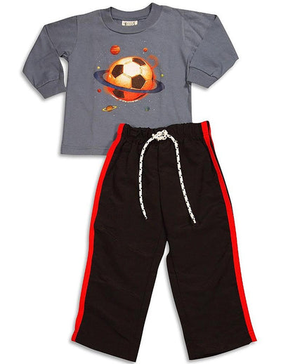 Mis Tee V-Us - Little Boys Long Sleeve Pant Set