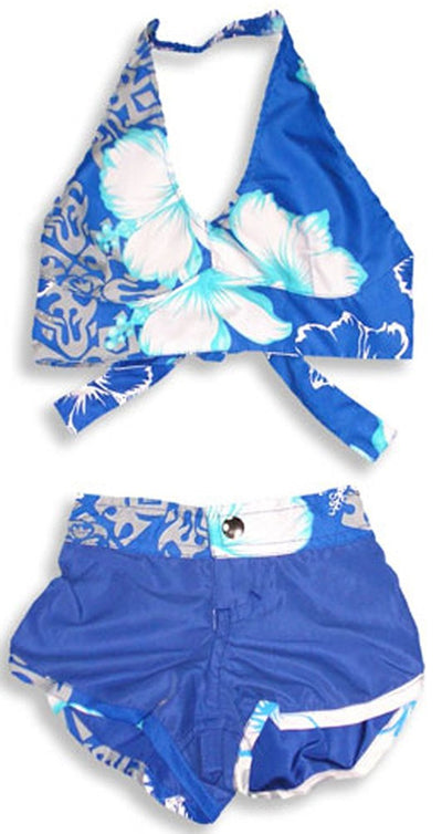 Hula Bay - Little Girls 2-Piece Microfiber Short Set