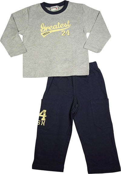 Mish - Little Boys - 5 Styles - 100% Cotton - Long Sleeve Pant Set