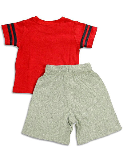 Wes And Willy Sleepwear - Baby Boys Short Sleeve Basketball Shortie Pajamas