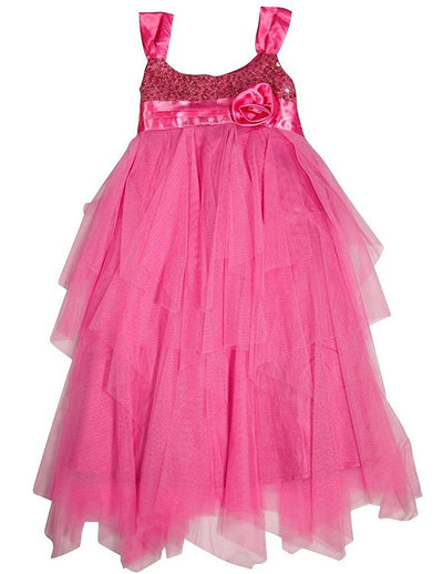 Lipstik Girls Short Sleeve Party Dress