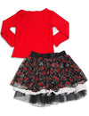 Lipstik - Little Girls' Long Sleeve Skirt Set