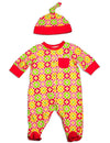 Offspring - Baby Girls Long Sleeve Coverall and Hat