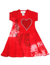 Glitter Girl - Little Girls Short Sleeve Tie Dye Dress