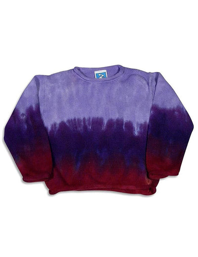 Zinnias - Big Girls' Long Sleeve Dip Dyed Sweater