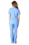 Ultra Soft Brand Scrubs - Premium Womens Junior Fit Two Pocket Scrub Set