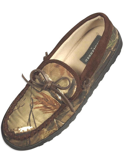 Realtree - Mens Saddlebred Camouflage Moccasin Slipper