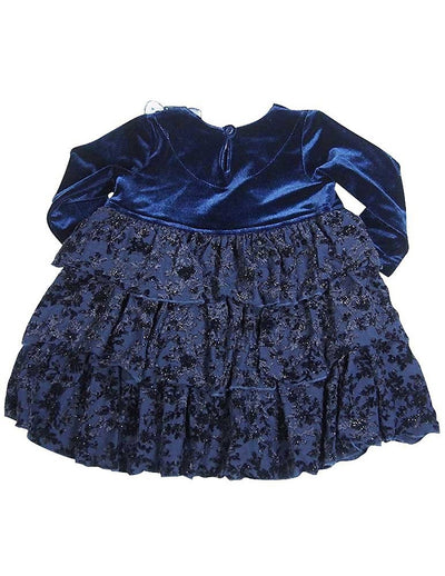 Jumpers - Baby Girls Velour Dress